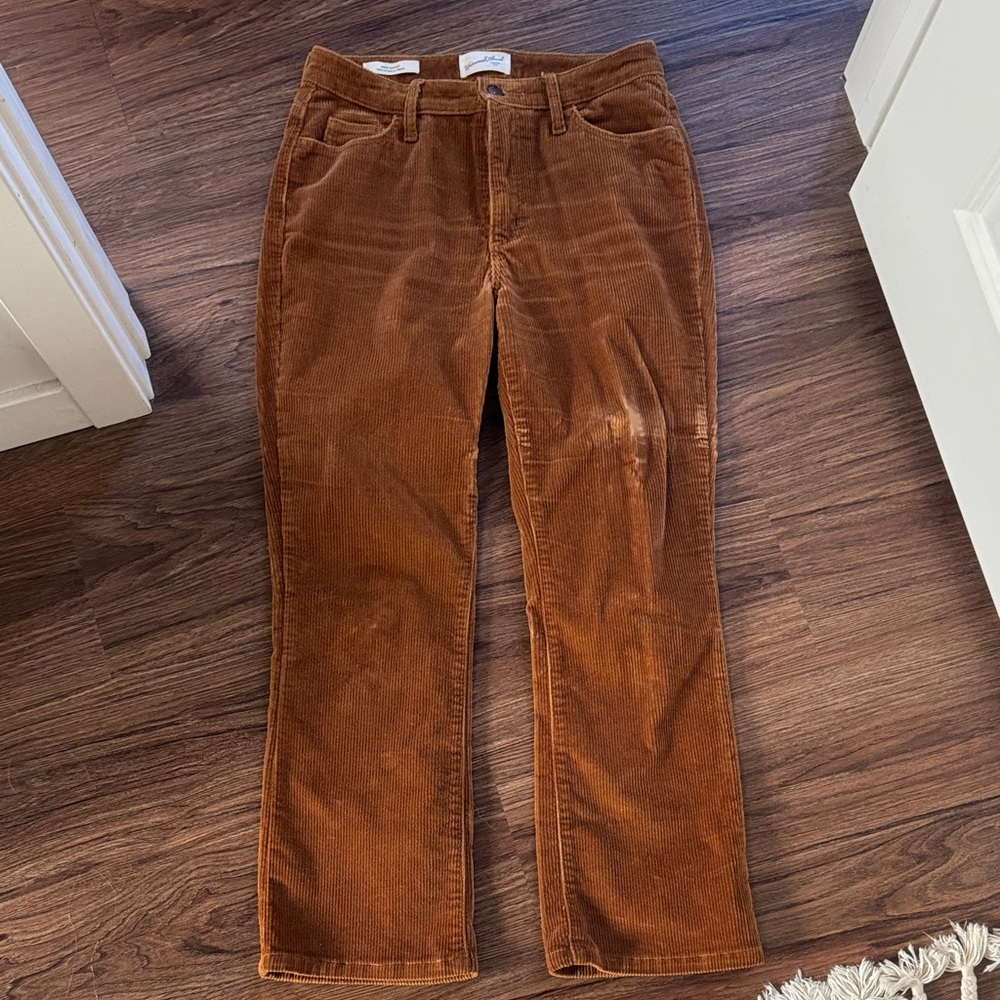 Universal Thread Brown Corduroy Straight Leg Jeans